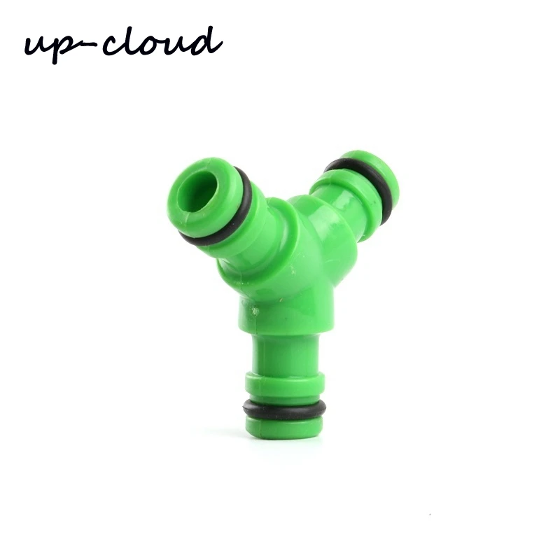 

2pcs UP-CLOUD 1/2" 16mm Hose Quick Connector Coupling Tap Adapter 3 Way Splitter Garden Irrigation Watering Water Gun Tee Joint