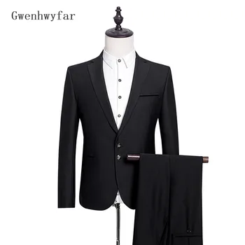 2018 New Classic Wedding Suit British Style Formal Slim Fit Business Black Gentlemen Office Suits for Men Jacket with Pants 2Pcs
2018 New Classic Wedding Suit British Style Formal Slim Fit Business Black Gentlemen Office Suits for Men Jacket with Pants 2Pcs