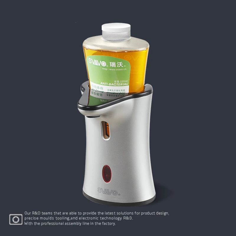 220ml Infrared Automatic induction Soap dispenser silver bathroom toilet liquid soap bottle ABS Plastic kitchen soap dispenser
220ml Infrared Automatic induction Soap dispenser silver bathroom toilet liquid soap bottle ABS Plastic kitchen soap dispenser