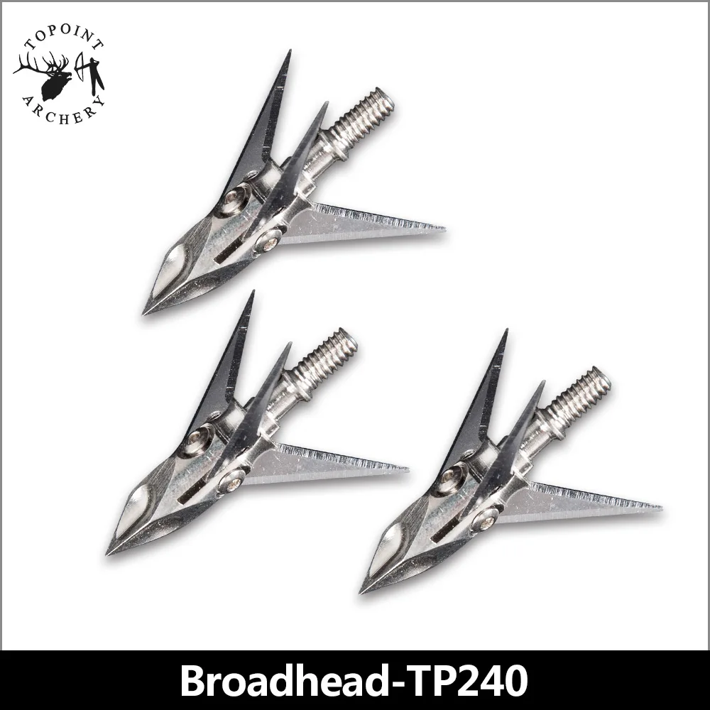 Topoint Archery,3PCS Broadheads,Stainless Steel Hunting Arrowheads Points Broadhead 100 Grain Archery Compound Bow Arrow
Topoint Archery,3PCS Broadheads,Stainless Steel Hunting Arrowheads Points Broadhead 100 Grain Archery Compound Bow Arrow