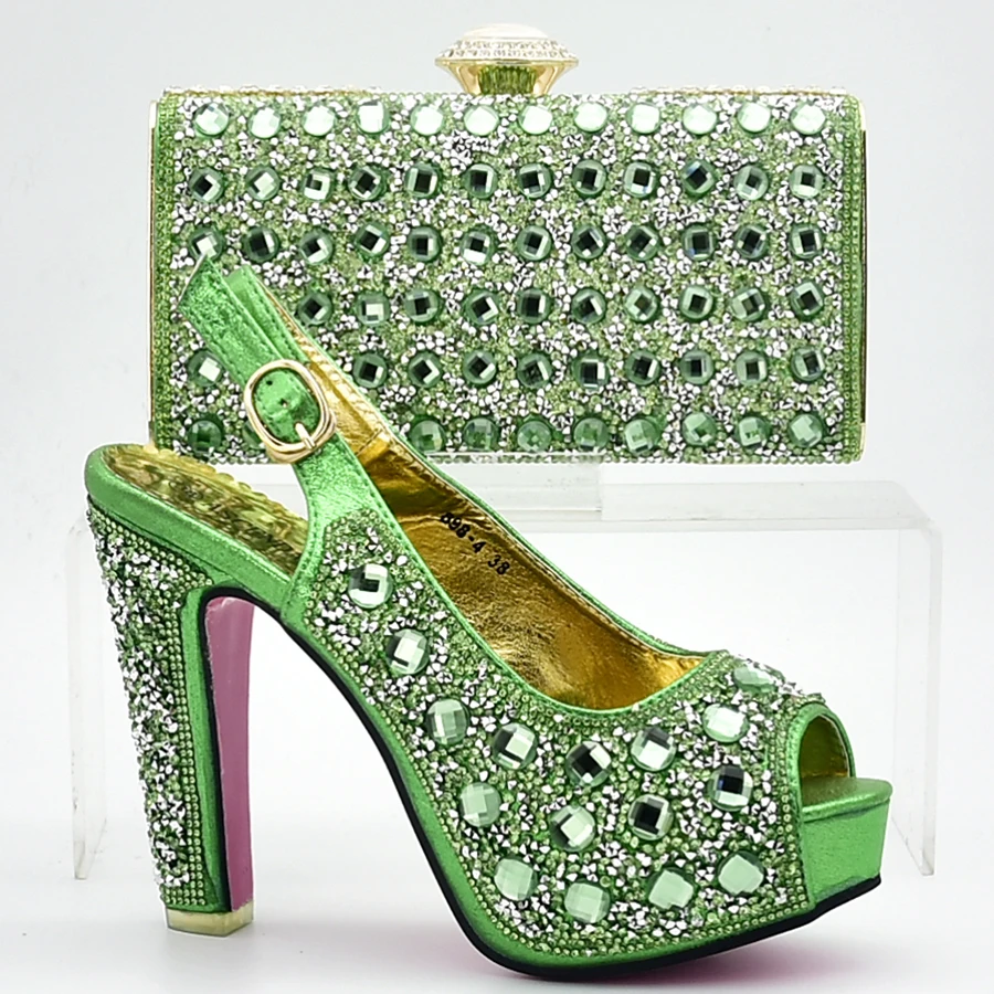 Newest Green Color Fashion Italian shoes And Matching Bag With Rhinestone green African Wedding Shoes And Bag Set For Party
Newest Green Color Fashion Italian shoes And Matching Bag With Rhinestone green African Wedding Shoes And Bag Set For Party