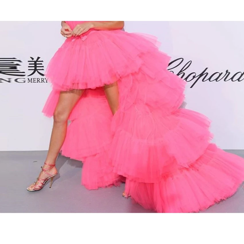 Custom Made Puffy Skirt Fuchsia Hot Pink Long Tiered Bow Long Tulle Skirts Elastic Band Big Tail Faldas 2019 Celebrity Skirt
Custom Made Puffy Skirt Fuchsia Hot Pink Long Tiered Bow Long Tulle Skirts Elastic Band Big Tail Faldas 2019 Celebrity Skirt