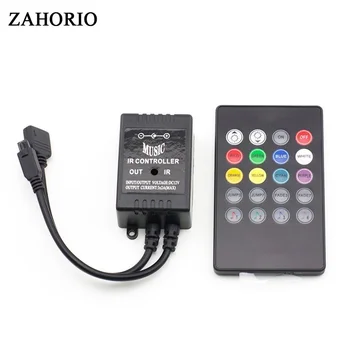 ZAHORIO RGB controller strip light Music IR 20 Keys IR Remote Controller for 3528 5050 RGB LED Strip lights Mini Controller
ZAHORIO RGB controller strip light Music IR 20 Keys IR Remote Controller for 3528 5050 RGB LED Strip lights Mini Controller