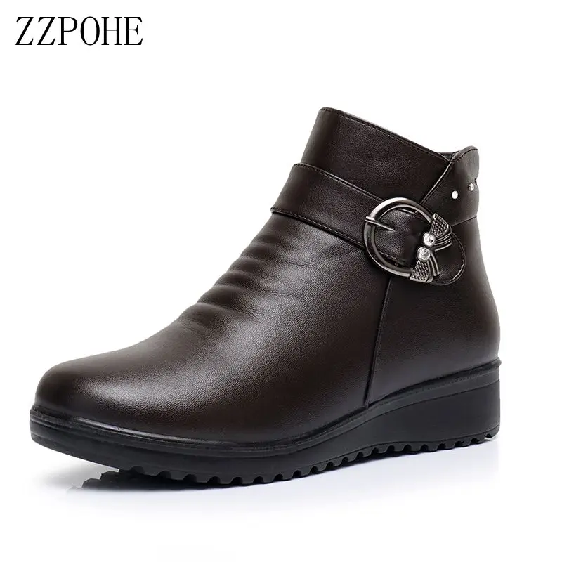 ZZPOHE Winter Autumn Woman Fashions Snow Boots women's casual ankle boots mother flat warm non-slip cotton shoes Female Shoes
ZZPOHE Winter Autumn Woman Fashions Snow Boots women's casual ankle boots mother flat warm non-slip cotton shoes Female Shoes