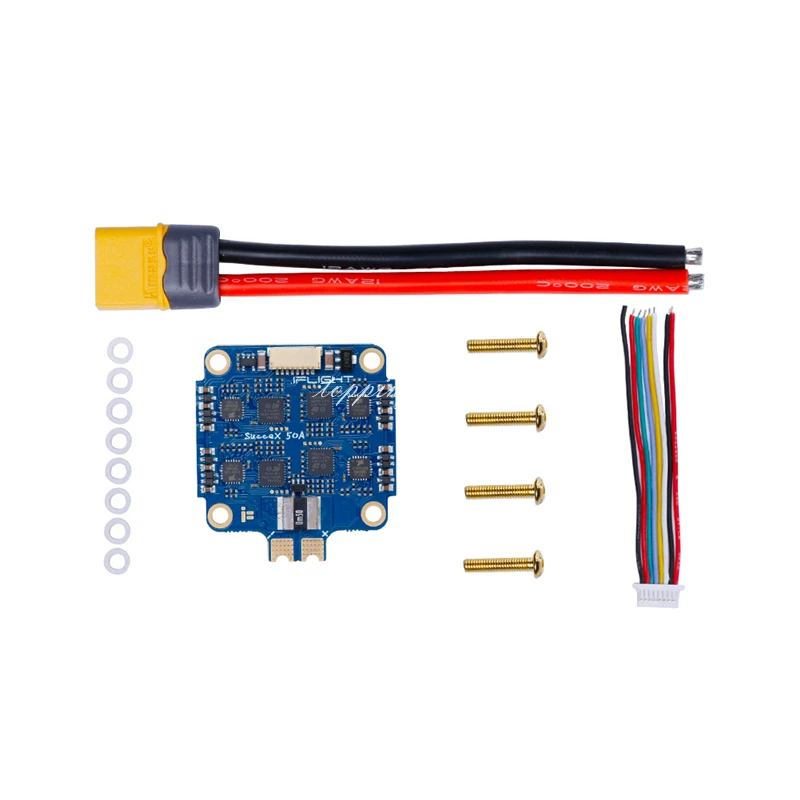 IFlight SucceX 50A 2-6s BLHeli_32 4-in-1 ESC with Telemetry Support DShot150/300/600/1200 MultiShot OneShot for FPV Racing Drone
IFlight SucceX 50A 2-6s BLHeli_32 4-in-1 ESC with Telemetry Support DShot150/300/600/1200 MultiShot OneShot for FPV Racing Drone