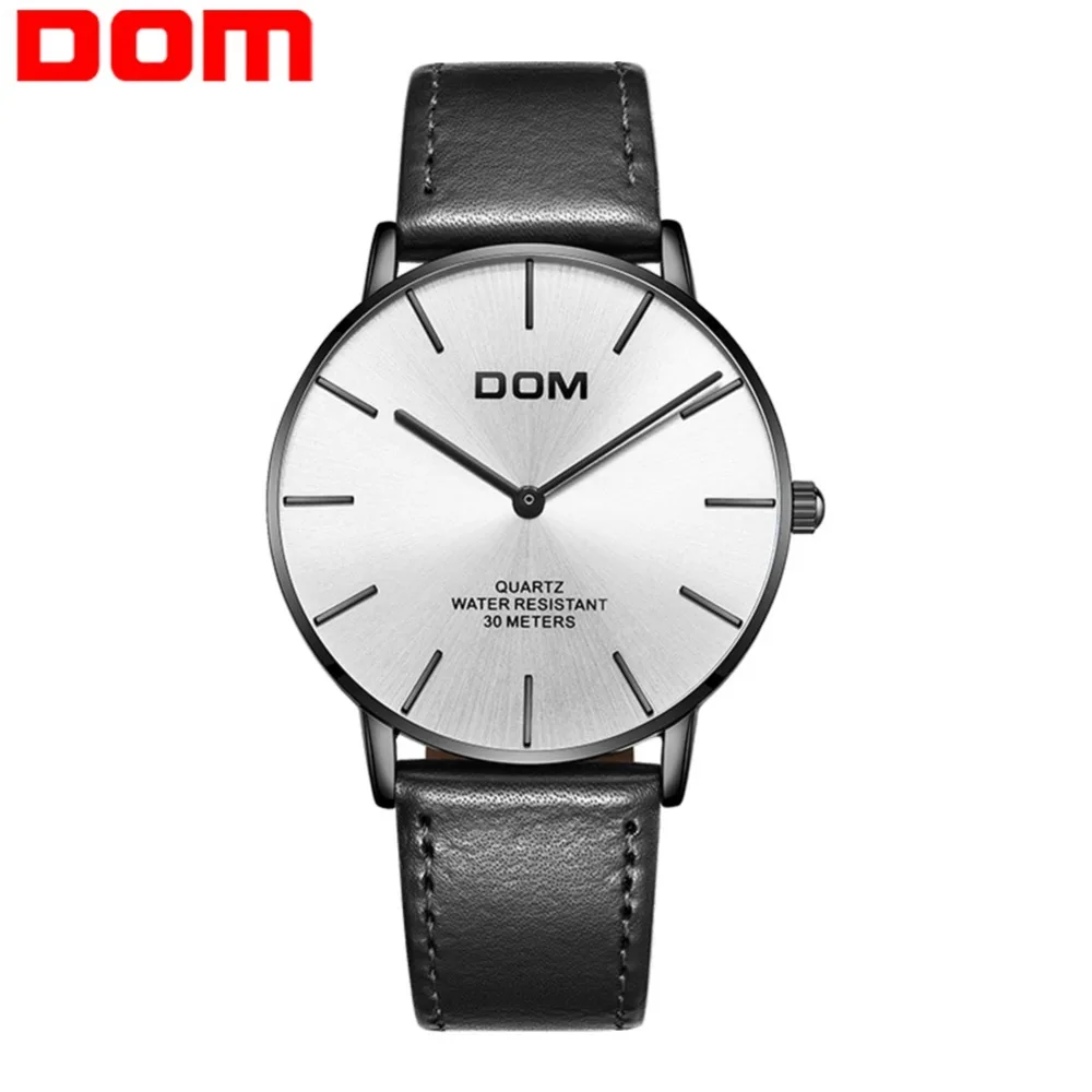 DOM Mens Watches Top Brand Luxury Quartz Wrist Watch Men Fashion Casual Ultra-thin Leather Waterproof Male Clock M-36BL-7MT
DOM Mens Watches Top Brand Luxury Quartz Wrist Watch Men Fashion Casual Ultra-thin Leather Waterproof Male Clock M-36BL-7MT