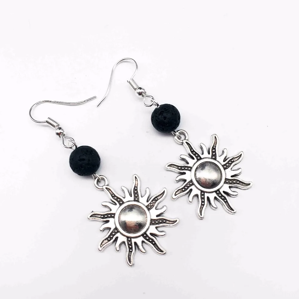 1pair) Sun Charm with Lava Stone Diffuser Earrings, Essential Oil Diffuser, Lava Rock Bead Earring, Aromatherapy Aroma Earrings
1pair) Sun Charm with Lava Stone Diffuser Earrings, Essential Oil Diffuser, Lava Rock Bead Earring, Aromatherapy Aroma Earrings