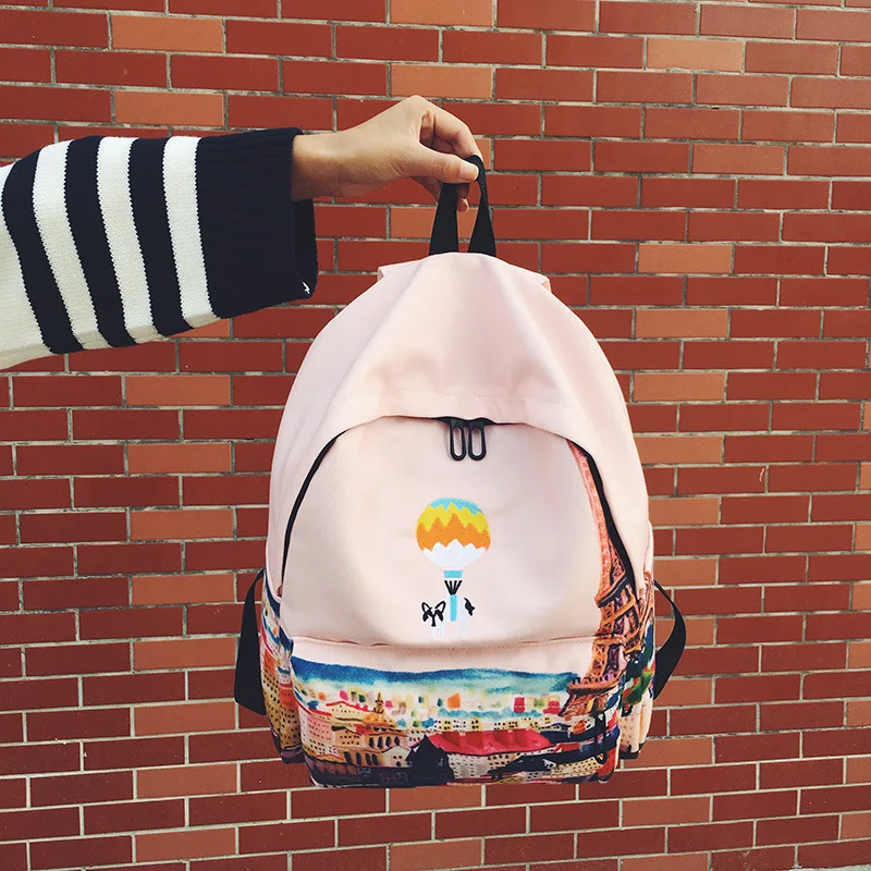 Landscape Embroidery Printing Backpack Women Casual Canvas Backpack School Bags For Teenager Girls Four Design Rucksack Mochila
Landscape Embroidery Printing Backpack Women Casual Canvas Backpack School Bags For Teenager Girls Four Design Rucksack Mochila