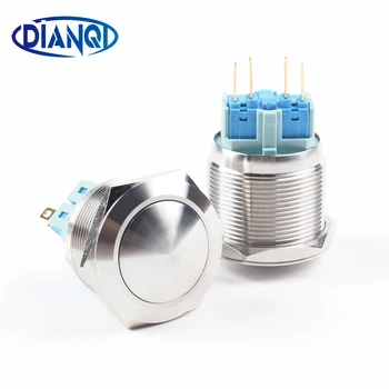 25mm Stainless Steel metal push button switch spherical round momentary latching 4 pin car switches Ball head
25mm Stainless Steel metal push button switch spherical round momentary latching 4 pin car switches Ball head