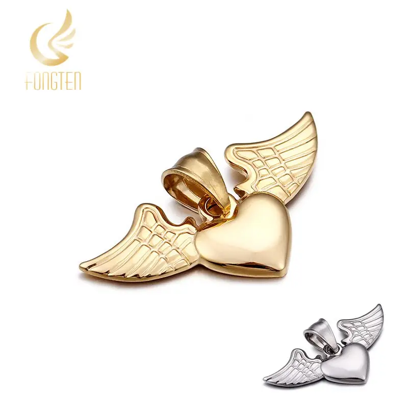 European Wing Heart Pendant For Women Girl 25mm Love Charms Stainless Steel Waterproof Pendant Finding Accessories
European Wing Heart Pendant For Women Girl 25mm Love Charms Stainless Steel Waterproof Pendant Finding Accessories