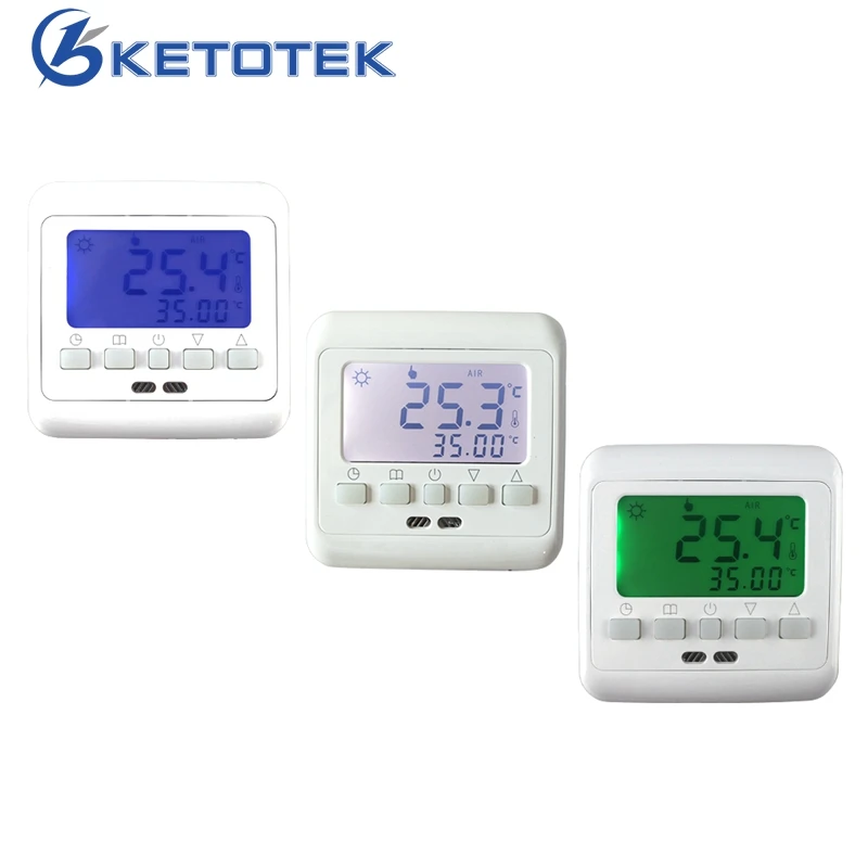 Mechanical Digital Floor Heating Thermostat Underfloor Warm Temperature Controller Weekly Programmable with LCD Backlight
Mechanical Digital Floor Heating Thermostat Underfloor Warm Temperature Controller Weekly Programmable with LCD Backlight