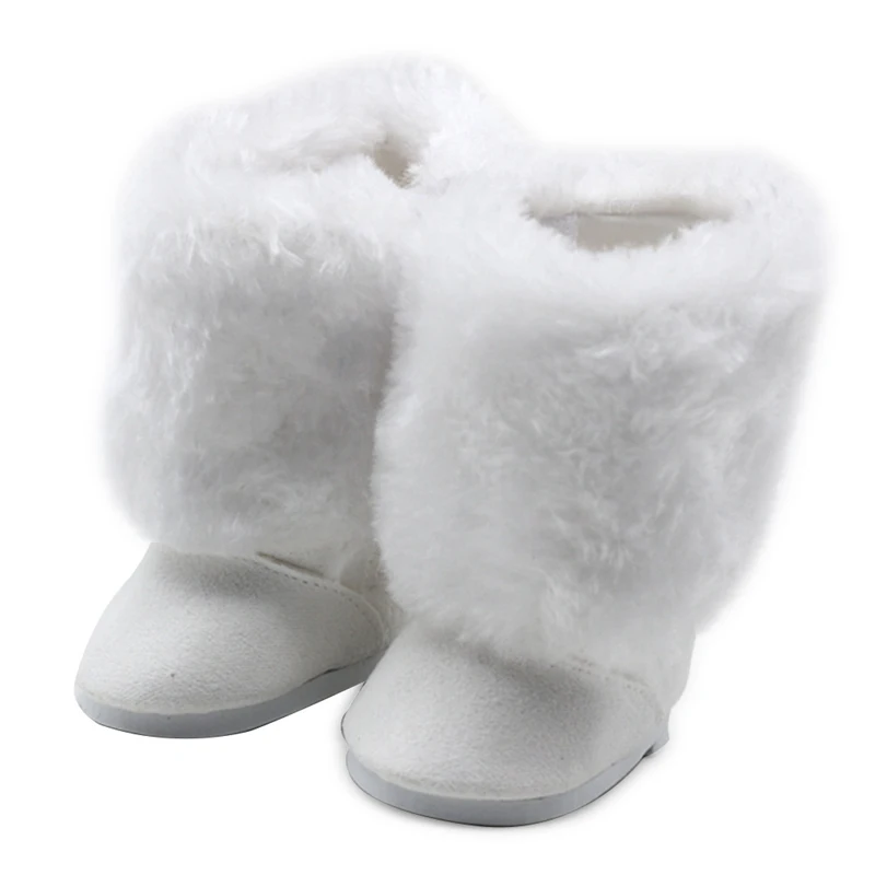White Fluffy Zipper Snow Boots Shoes For 18 inch Doll Girl Toys For Children Gift For Baby Girls Dolls Winter Outfit
White Fluffy Zipper Snow Boots Shoes For 18 inch Doll Girl Toys For Children Gift For Baby Girls Dolls Winter Outfit