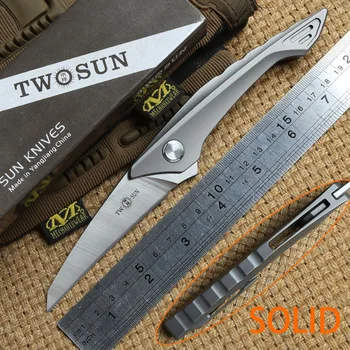 TWO SUN TS78 M390 blade Flipper ball brearing folding knife titanium camping hunting Pocket knives outdoor Survival EDC Tools
TWO SUN TS78 M390 blade Flipper ball brearing folding knife titanium camping hunting Pocket knives outdoor Survival EDC Tools