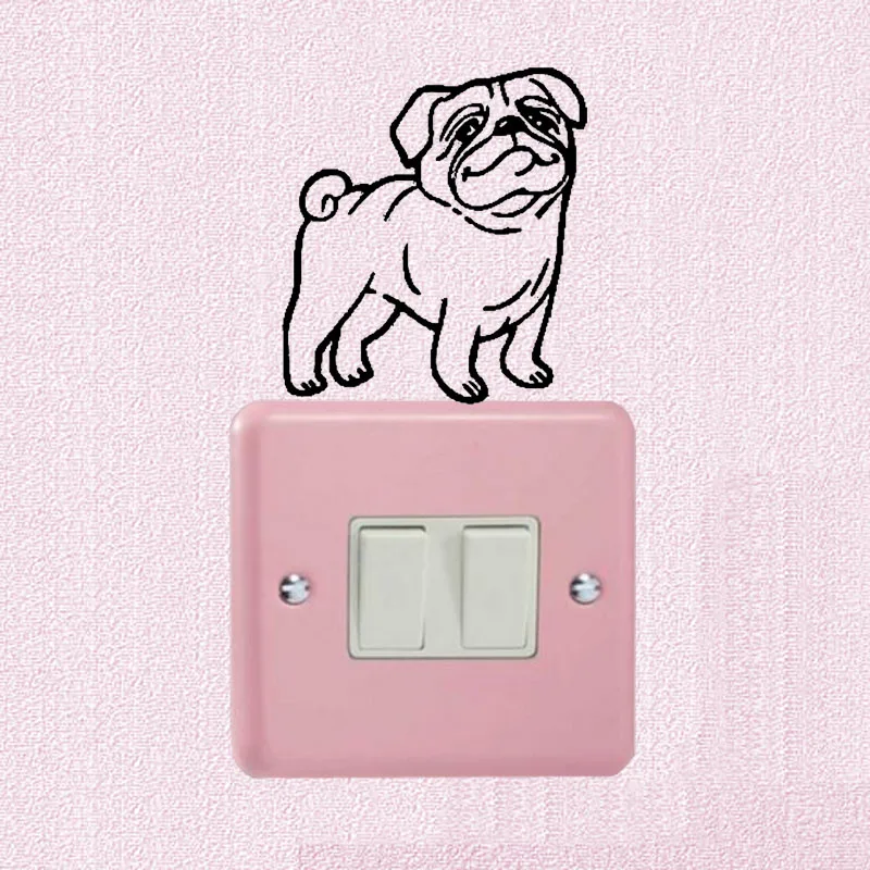 Pug Dog Cute Animal Fashion Switch Sticker Waterproof Vinyl Decor Wall Sticker 2SS0869
Pug Dog Cute Animal Fashion Switch Sticker Waterproof Vinyl Decor Wall Sticker 2SS0869