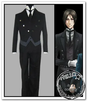 New Free Shipping Deluxe Anime Black Butler Kuroshitsuji Sebastian Cosplay Costume Halloween Party Gentleman Suit Costumes
New Free Shipping Deluxe Anime Black Butler Kuroshitsuji Sebastian Cosplay Costume Halloween Party Gentleman Suit Costumes