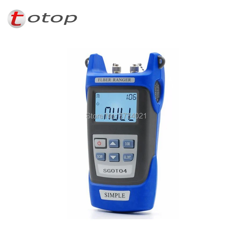 SGOT04 Handheld OTDR 60KM Fiber find fault tester 1310or1550nm Fiber breakpoint fault detector with VFL FC/SC Connector
SGOT04 Handheld OTDR 60KM Fiber find fault tester 1310or1550nm Fiber breakpoint fault detector with VFL FC/SC Connector