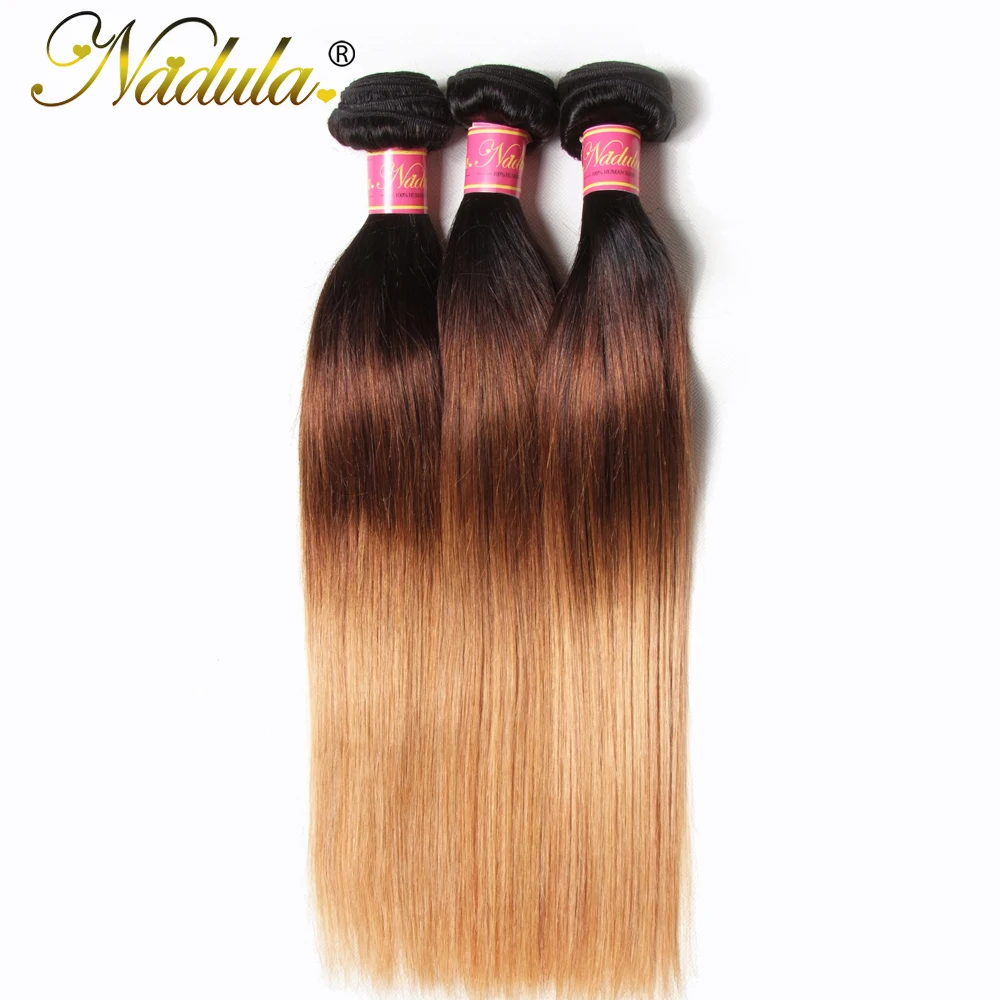 Nadula Ombre Hair Bundles 16-26inch Peruvian Straight Human Hair Extensions 1B/4/27 Color Remy Hair Free Shipping
Nadula Ombre Hair Bundles 16-26inch Peruvian Straight Human Hair Extensions 1B/4/27 Color Remy Hair Free Shipping