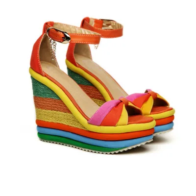 Women Shoes Sandals Summer Wedge Female Sandals Bowknot Platform Bohemia High Heel 13cm Sandals Fashion Open Toe Ladies Shoes
Women Shoes Sandals Summer Wedge Female Sandals Bowknot Platform Bohemia High Heel 13cm Sandals Fashion Open Toe Ladies Shoes