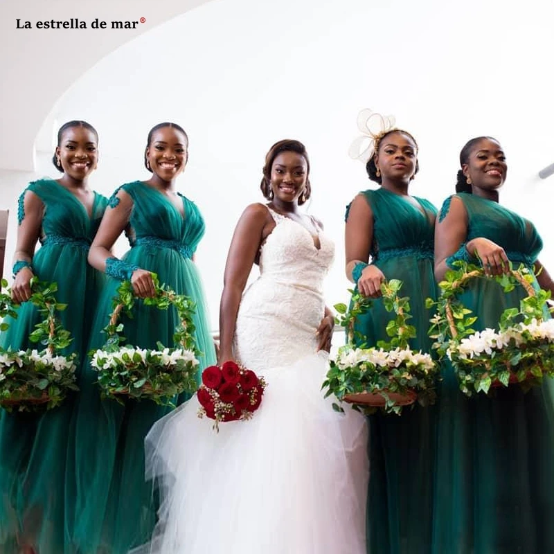 Robe demoiselle d'honneur pour femme new tulle applique beaded long sleeve A Line dark green wedding guest dress long vestido ma
Robe demoiselle d'honneur pour femme new tulle applique beaded long sleeve A Line dark green wedding guest dress long vestido ma