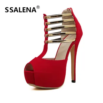 Woman Nightclub Super High Heels Pumps Ladies Platform Peep Toe Sexy Pumps Woman Hollow Rome Thin Heel Party Shoes AA52293
Woman Nightclub Super High Heels Pumps Ladies Platform Peep Toe Sexy Pumps Woman Hollow Rome Thin Heel Party Shoes AA52293