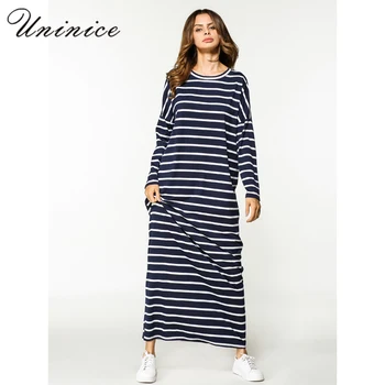 New Muslim Women Maxi Dress Abaya Stripe Long Robe Shirt Kimono Loose Style Ramadan Middle East Moroccan Islamic Prayer Clothing
New Muslim Women Maxi Dress Abaya Stripe Long Robe Shirt Kimono Loose Style Ramadan Middle East Moroccan Islamic Prayer Clothing