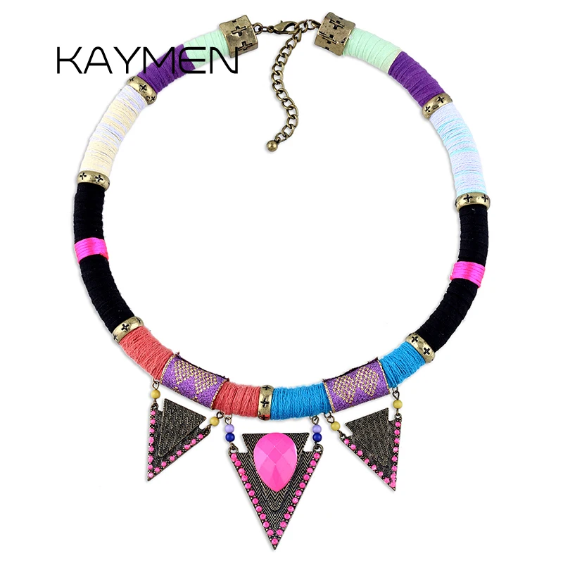 KAYMEN Fashion Bohemia Style Strand Chain and 3 Triangle Pendant Necklae for Girls Antique Bronze Plated Vintage Choker Necklace
KAYMEN Fashion Bohemia Style Strand Chain and 3 Triangle Pendant Necklae for Girls Antique Bronze Plated Vintage Choker Necklace