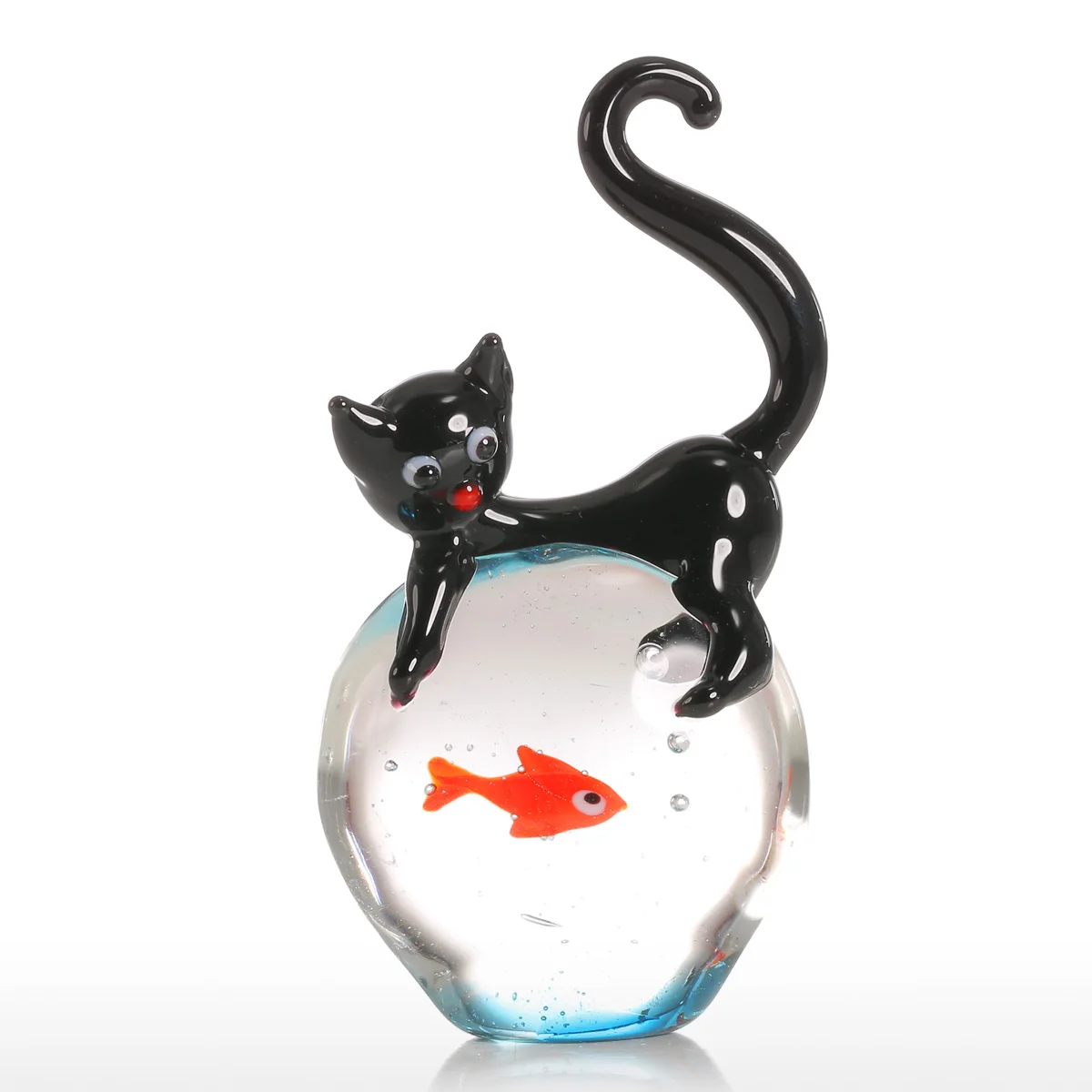 Tooarts Cat and Goldfish Gift Glass Ornament Animal Figurine Handblown Home Decor Decoration Figurines For Office Creative Craft
Tooarts Cat and Goldfish Gift Glass Ornament Animal Figurine Handblown Home Decor Decoration Figurines For Office Creative Craft