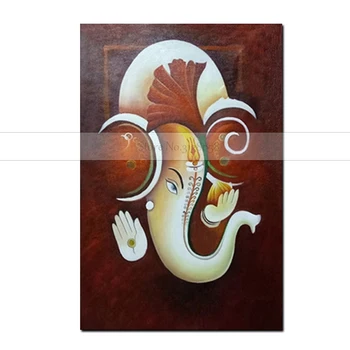 New Arrivals Handmade High Quality Special Animal Elephant Oil Painting on Canvas Handmade Indian God Oil Painting
New Arrivals Handmade High Quality Special Animal Elephant Oil Painting on Canvas Handmade Indian God Oil Painting