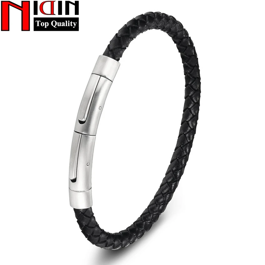 2017 men Jewelry Magnet Clasp Rope Charm Bracelets Stainless Steel braid Genuine Leather Bracelet Bracelets & Bangles for men
2017 men Jewelry Magnet Clasp Rope Charm Bracelets Stainless Steel braid Genuine Leather Bracelet Bracelets & Bangles for men