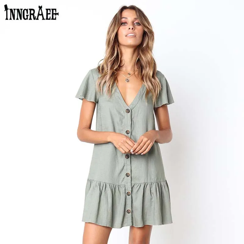 Summer Dress 2018 Women's Ruffle Dresses Short Sleeve Casual Loose Fashion Mini Women Dresses NS3856
Summer Dress 2018 Women's Ruffle Dresses Short Sleeve Casual Loose Fashion Mini Women Dresses NS3856