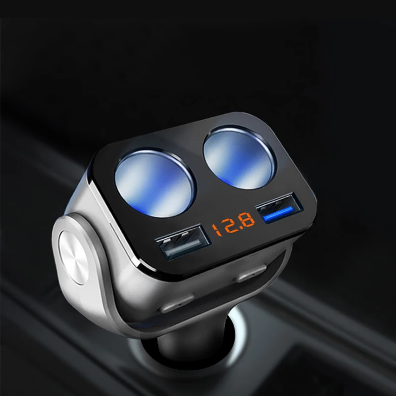 Новинка 2019 QC3.0 + 2.4A двойной USB адаптер для розетки 90 Вт Светодиодный монитор