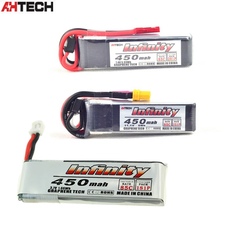 Infinity 1-3S 3.7V 7.4V 11.1V 450mah 85C Graphene LiPo Battery For Helicopter Multirotor FPV Racing Drone
Infinity 1-3S 3.7V 7.4V 11.1V 450mah 85C Graphene LiPo Battery For Helicopter Multirotor FPV Racing Drone