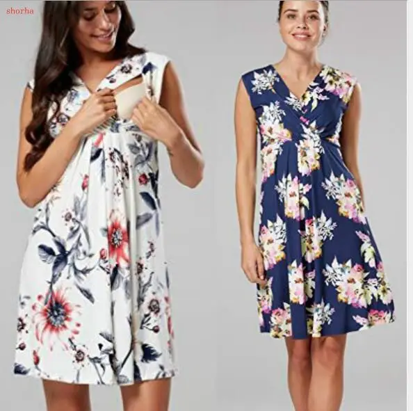 Sexy pregnant woman V-neck Pregnant Women Nursing Dress Clothes Women Sleeveless Pregnant Maternity Dress Flower Nursing Pregnan
Sexy pregnant woman V-neck Pregnant Women Nursing Dress Clothes Women Sleeveless Pregnant Maternity Dress Flower Nursing Pregnan