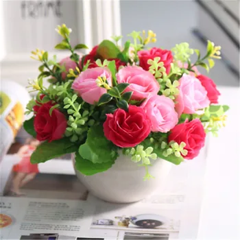 Pink Romantic Bouquet wedding decoration diy craft home decoration wall accessories Mini Potted Artificial Flowers Green Plant
Pink Romantic Bouquet wedding decoration diy craft home decoration wall accessories Mini Potted Artificial Flowers Green Plant