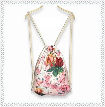1pcs/lot size 37x46cm HIHG QUALITY women canvas drawstring backpack flower teenage girls
1pcs/lot size 37x46cm HIHG QUALITY women canvas drawstring backpack flower teenage girls