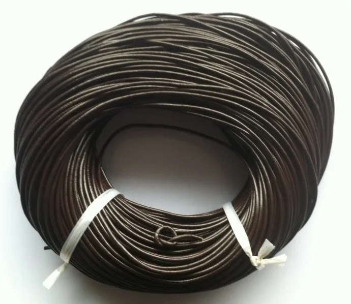 Wholesale 100 M/ROLL Length Dark Brown Round Real Leather Jewelry Cord 2mm Free Shipping
Wholesale 100 M/ROLL Length Dark Brown Round Real Leather Jewelry Cord 2mm Free Shipping