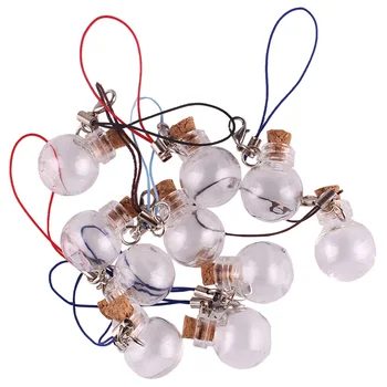 50pcs Transparent Ball Glass Bottle Jars Vials Wishing Bottle Cute Art Bottles with Corks Stopper key chain gift
50pcs Transparent Ball Glass Bottle Jars Vials Wishing Bottle Cute Art Bottles with Corks Stopper key chain gift