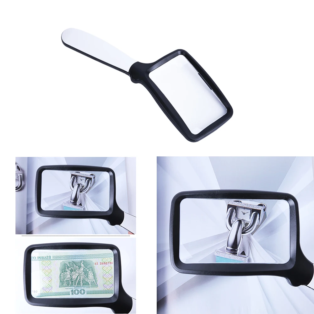 5 LED Magnifying Glass Light Foldable Magnifier With 2 Modes Dimmable Hand Reading Seniors Children Books | Инструменты