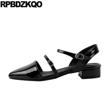 2018 Low Heel Burgundy Fashion Slingback Double Strap Sandals Chunky Women Strappy Black Square Patent Leather Closed Toe Shoes
2018 Low Heel Burgundy Fashion Slingback Double Strap Sandals Chunky Women Strappy Black Square Patent Leather Closed Toe Shoes