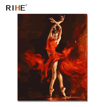 RIHE Dancing Girl Oil Painting By Numbers Ballet Cuadros Decoracion Acrylic Paint On Canvas For Artwork Modern Home Decor 2018
RIHE Dancing Girl Oil Painting By Numbers Ballet Cuadros Decoracion Acrylic Paint On Canvas For Artwork Modern Home Decor 2018