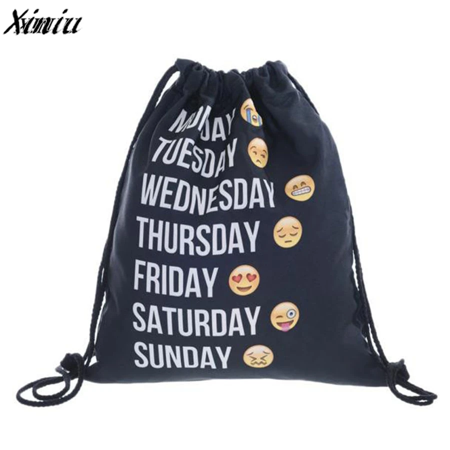 New Arrival Cute Women's Backpacks Emoji Backpacks Travel 3D Printing Bags Excellent Fashion Drawstring Backpack Unisex Hot Sale
New Arrival Cute Women's Backpacks Emoji Backpacks Travel 3D Printing Bags Excellent Fashion Drawstring Backpack Unisex Hot Sale