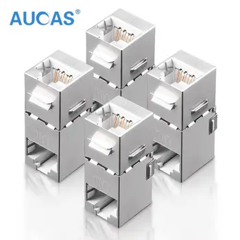 AUCAS RJ45 Coupler Cat7 90 Degree Wall Outlet Plate Modular FTP 8P8C Cable Joiner Extender Adapter Shielded Gold Plated Network
AUCAS RJ45 Coupler Cat7 90 Degree Wall Outlet Plate Modular FTP 8P8C Cable Joiner Extender Adapter Shielded Gold Plated Network