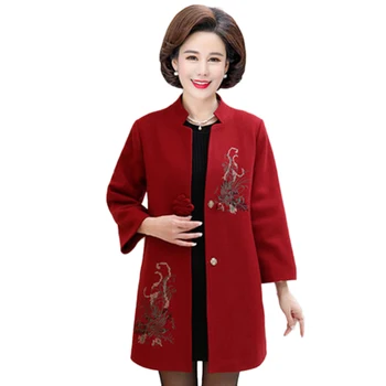 2019 New Spring Autumn jacket women overcoat wool coat plus size 5XL Embroidered flowers Long slim blend clothes outerwear LU724
2019 New Spring Autumn jacket women overcoat wool coat plus size 5XL Embroidered flowers Long slim blend clothes outerwear LU724