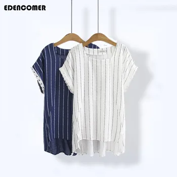 2019 summer new Korean version of the letter printing art style casual ramie short-sleeved long loose XL lace women's T-shirt
2019 summer new Korean version of the letter printing art style casual ramie short-sleeved long loose XL lace women's T-shirt