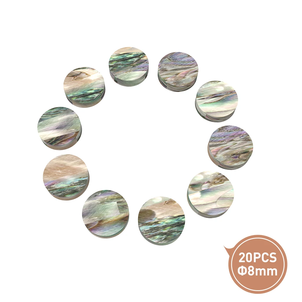 20PCS Guitar Sound Point Sound Dot Colorful Shell 8mm Guitar Accessories &Part New
20PCS Guitar Sound Point Sound Dot Colorful Shell 8mm Guitar Accessories &Part New