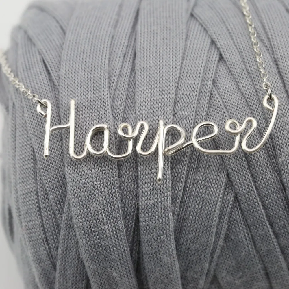 PINJEAS Custom Name Necklace Handmade /Sterling wire Personalized Any Word Bride birthstone Bridesmaid choker Gift collier
PINJEAS Custom Name Necklace Handmade /Sterling wire Personalized Any Word Bride birthstone Bridesmaid choker Gift collier