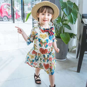 Girl Summer Dress Floral Pattern Girls Dress Summer Kids Clothes High Quality Boutique Baby Girls Clothing
Girl Summer Dress Floral Pattern Girls Dress Summer Kids Clothes High Quality Boutique Baby Girls Clothing