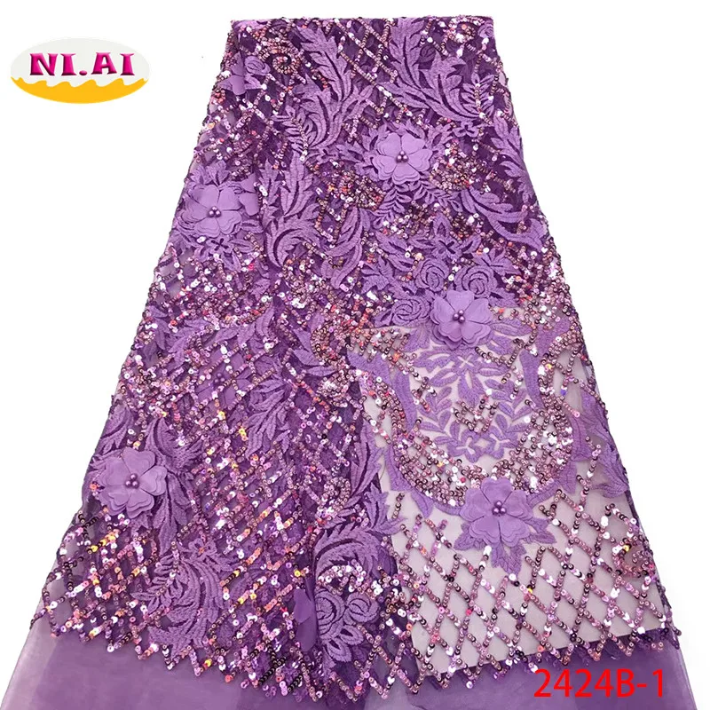 Latest African Laces 2019, Sequin Flwoer Lace Fabric, Tulle Lace Fabric Purple MR2424B
Latest African Laces 2019, Sequin Flwoer Lace Fabric, Tulle Lace Fabric Purple MR2424B