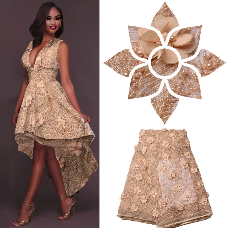 Luxury Lace Fabric 2018 African Lace Fabric Heavy Beaded Embroidery French 3d Flower Lace Fabric For Nigerian Bridal XZ1378B-2
Luxury Lace Fabric 2018 African Lace Fabric Heavy Beaded Embroidery French 3d Flower Lace Fabric For Nigerian Bridal XZ1378B-2