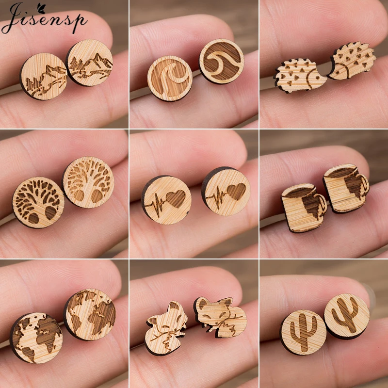 Jisensp Wood Women Earing Cute Animal Fox Stud Earring for Girls Kids Small World Map Earings Piercing Pendientes Boho brincos
Jisensp Wood Women Earing Cute Animal Fox Stud Earring for Girls Kids Small World Map Earings Piercing Pendientes Boho brincos